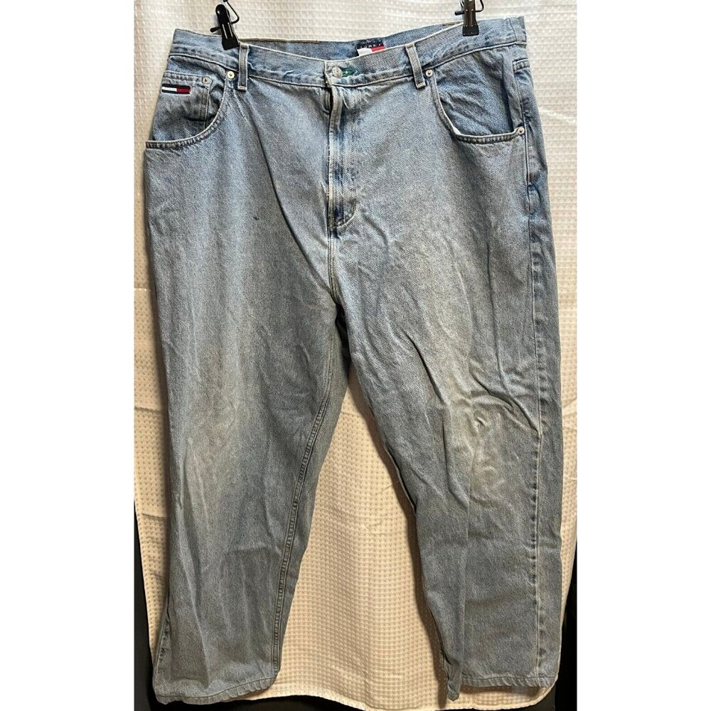 Tommy Hilfiger jeans mens 38 x 29 Freedom tapered vintage 90's 66476 blue work